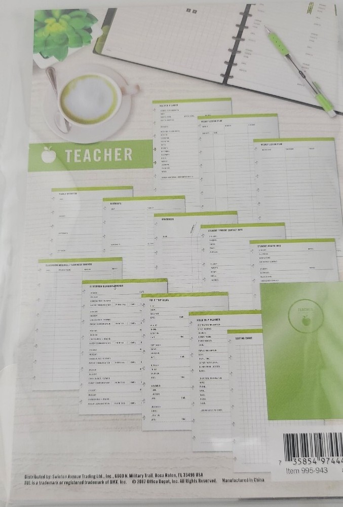 TUL™ Discbound Refill Teacher Inserts Junior Size 5 1/2" x 8 1/2" 50 Sheets