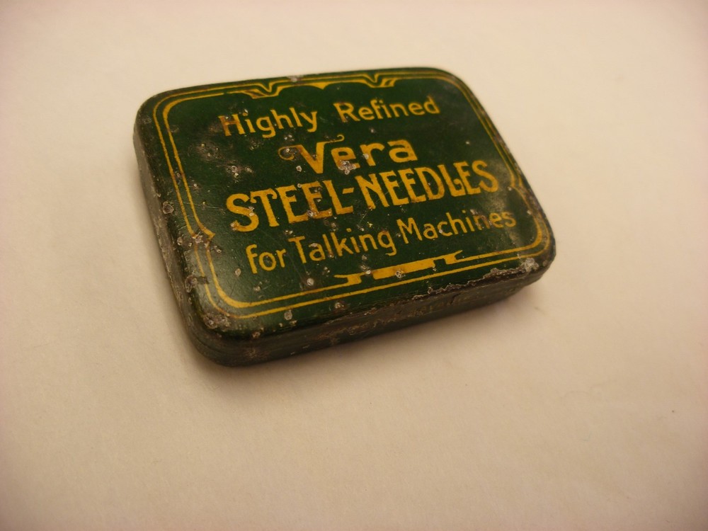 Phonograph Gramophone Needle Tin - Vera - Empty