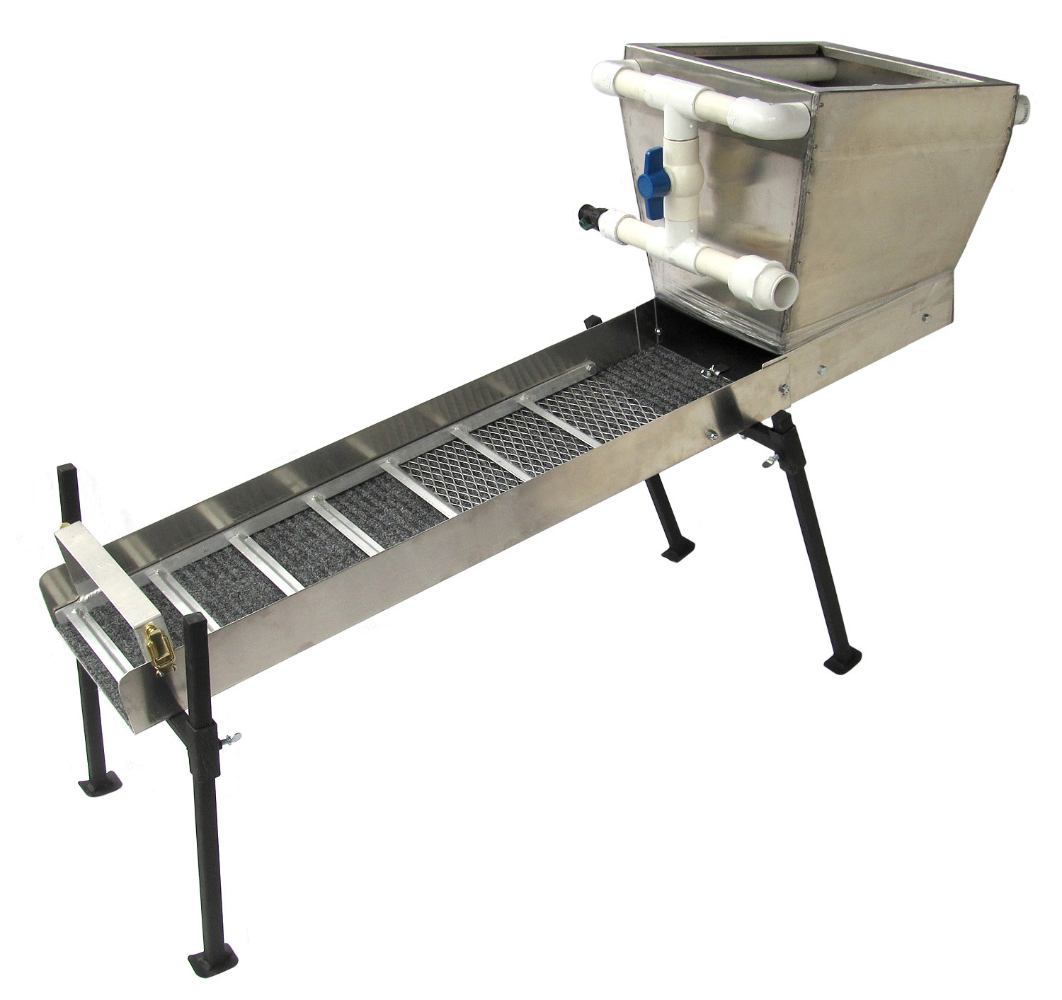 48" Highbanker Kit Gold Prospecting Dredge Box with Hopper