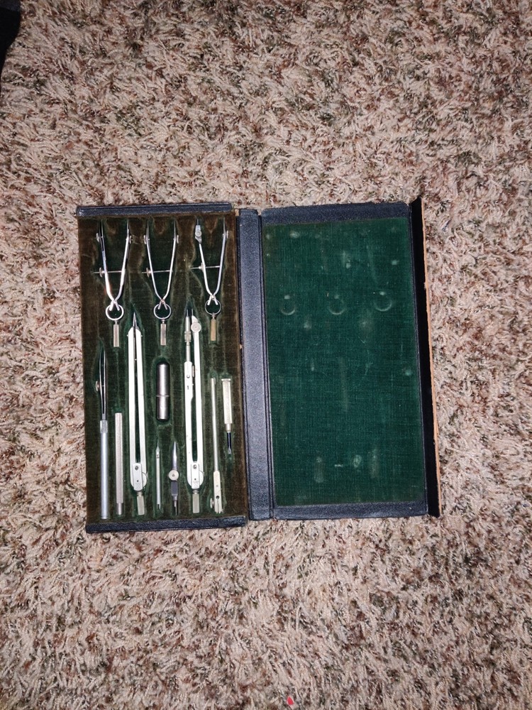 Vintage Dietzgen Commander Mechanical Drafting/Drawing Instrument Set