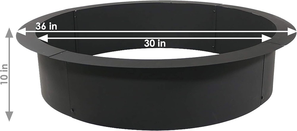 Customizable 36-Inch Fire Pit Insert - Easy Assembly with Safety Features