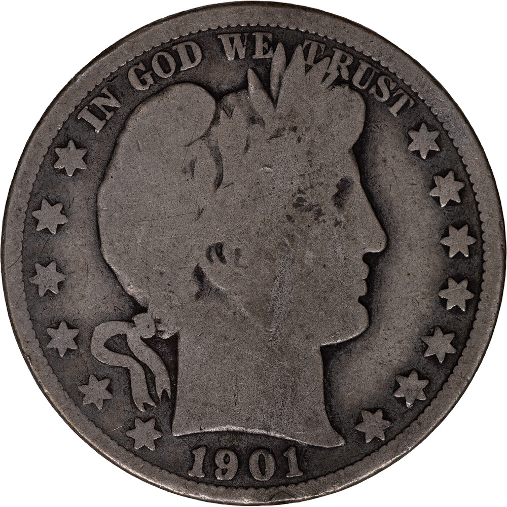 1901-O 50c Barber Half Dollar ~ Good