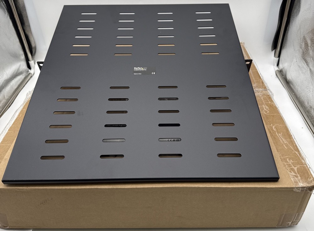 NEW StarTech 2 Post Vented Server Rack Shelf Mount Up to 75 lb. CABSHF2POSTV2