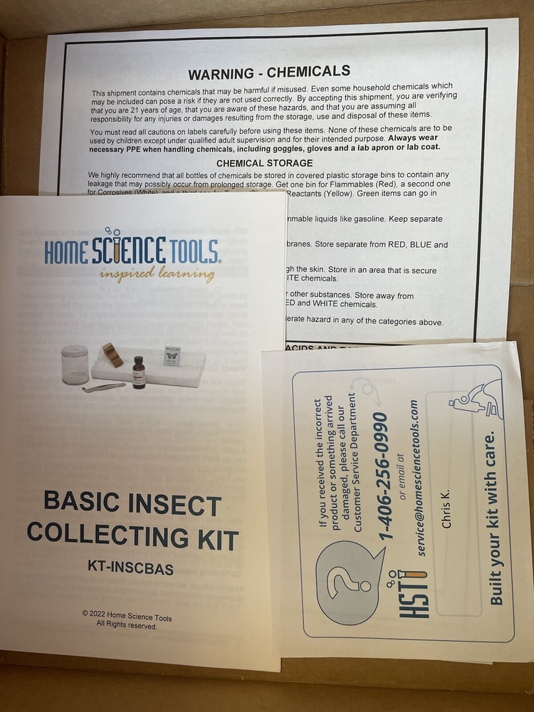 Basic Insect Collection Kit : Home Science Tools NEW in original packaging box!