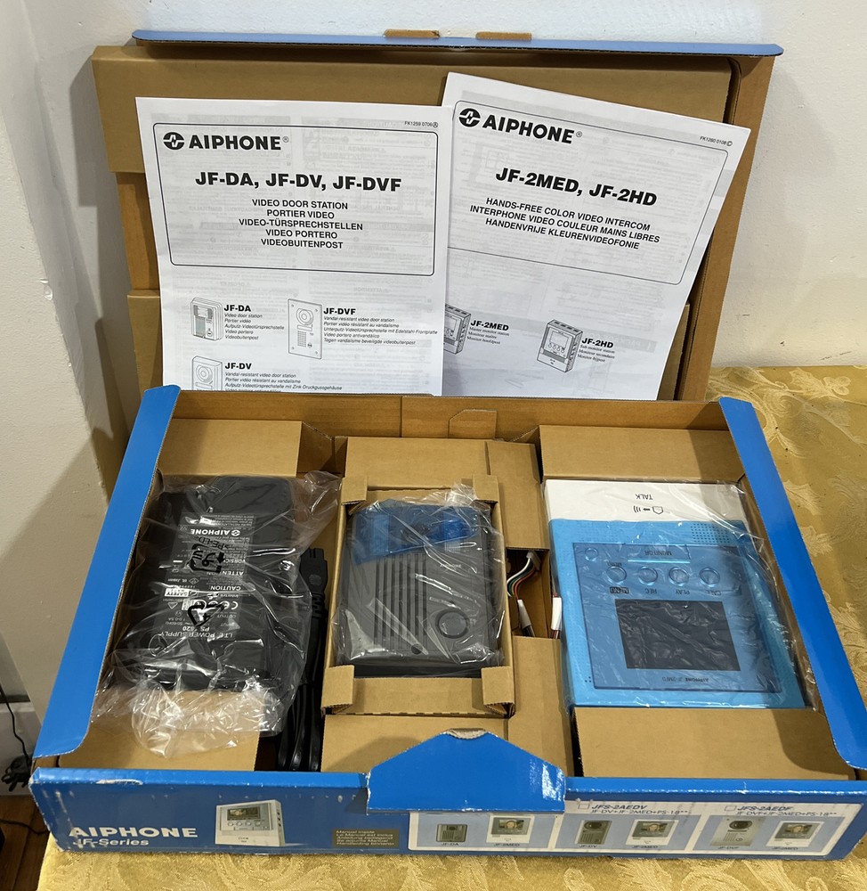 Aiphone JFS-2AED / JFS-2AEDV/ JFS-2AEDF Hands-Free Color Video Intercom System