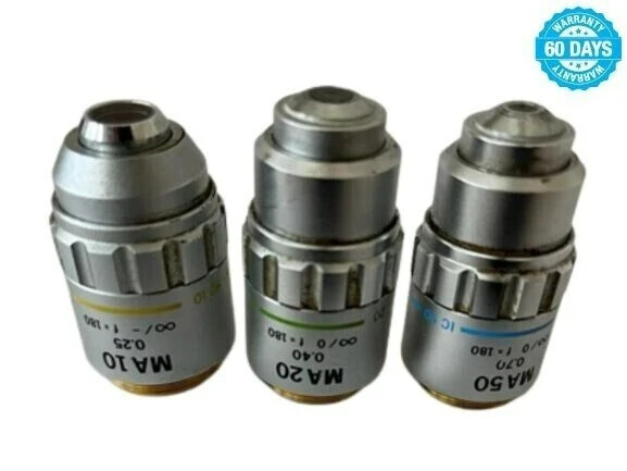 Olympus MA10 MA20 MA50 Microscope Objective Comparison Ballistic Metallurgical