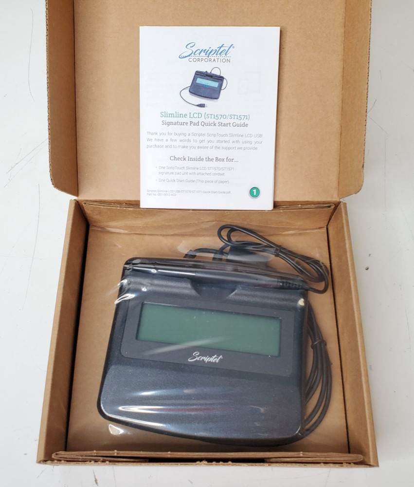 New/OpenBox Scriptel 6ft ScripTouch Signature Pad (SC-ST1570-6FT) (B)