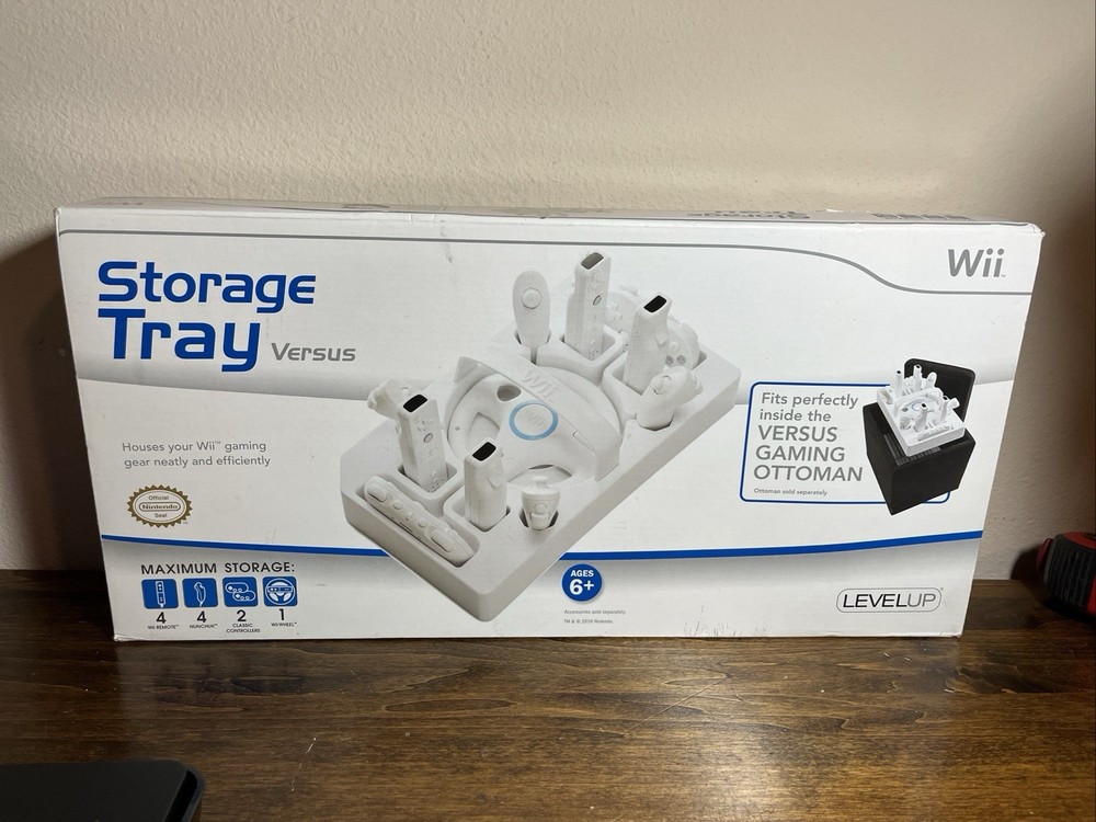 Nintendo Wii Storage Tray Versus Maximum Storage LevelUp