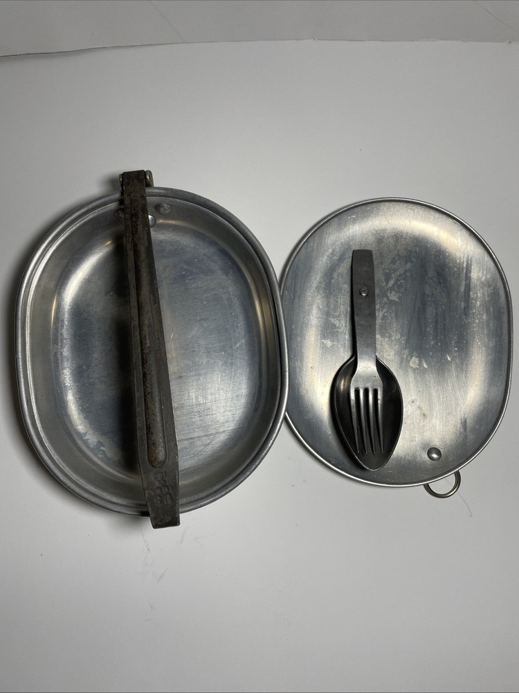 Original 1918 WW1 US ARMY Full Mess Kit Fork/Spoon Dated Excellent Condition
