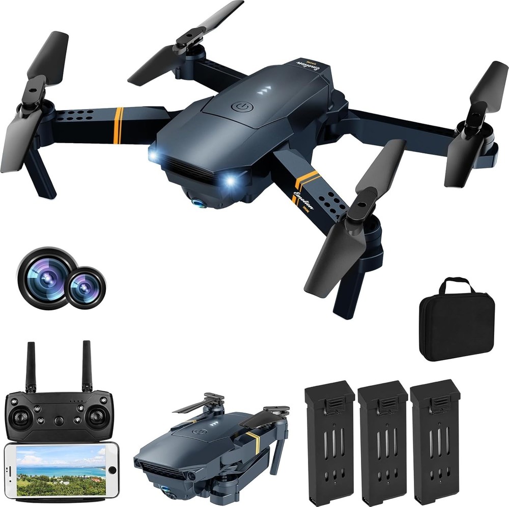 Portable RC Quadcopter for Beginners - 2 Batteries