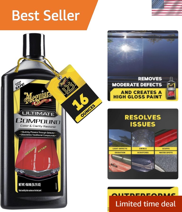 Ultimate Compound - Pro-Grade Car Scratch Remover, Paint Correction Compound ...