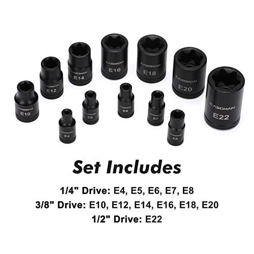 25 Piece Torx Bit Socket and External Socket Set, 13 25Piece (T8-T60 & E4-E22)