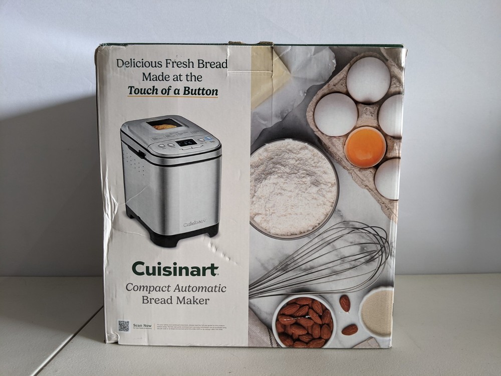 Cuisinart - Compact Automatic Bread Maker (CBK-110) 3 Loaf Sizes Stainless Steel