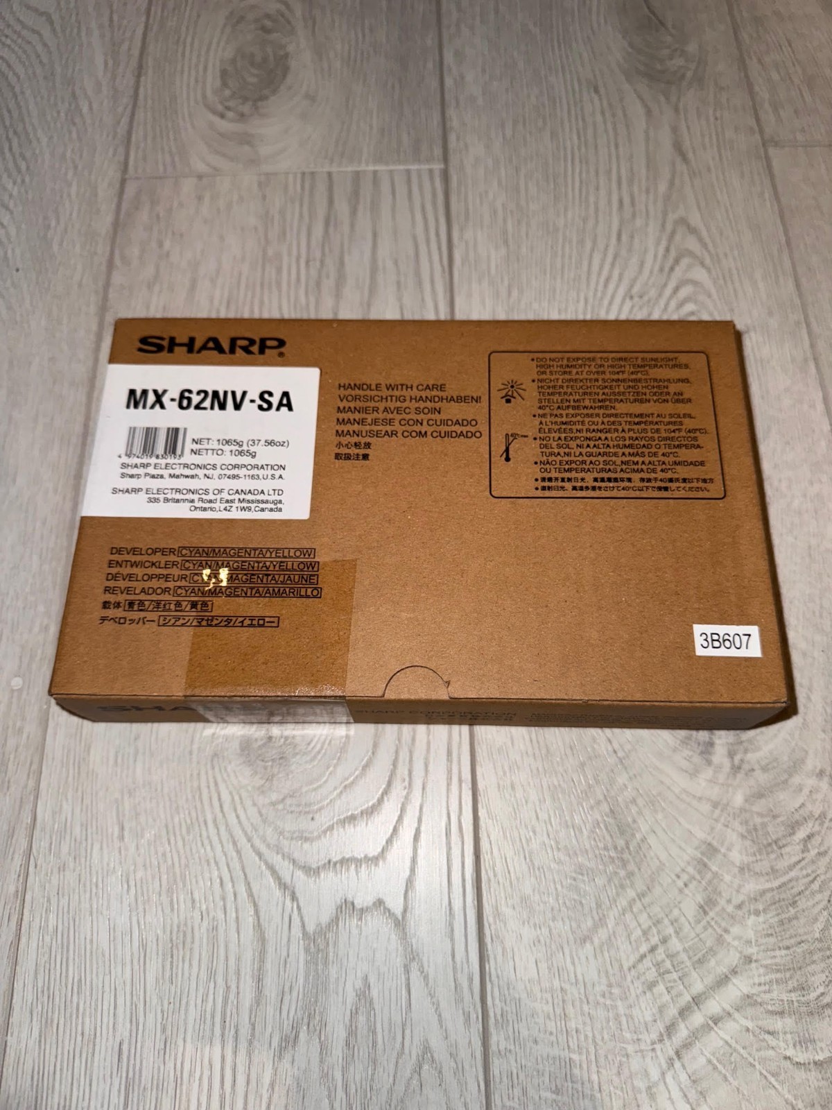 SHARP MX-62NV-SA MX-62NVSA MX62NVSA DEVELOPER YELLOW MAGENTA CYAN GENUINE NEW