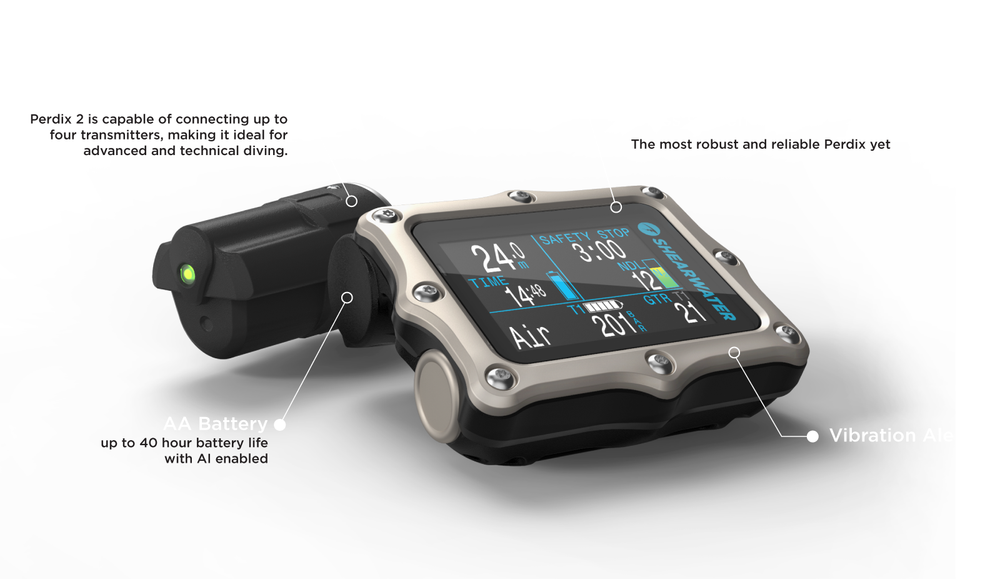 Shearwater Perdix 2 Dive Computer - Titanium