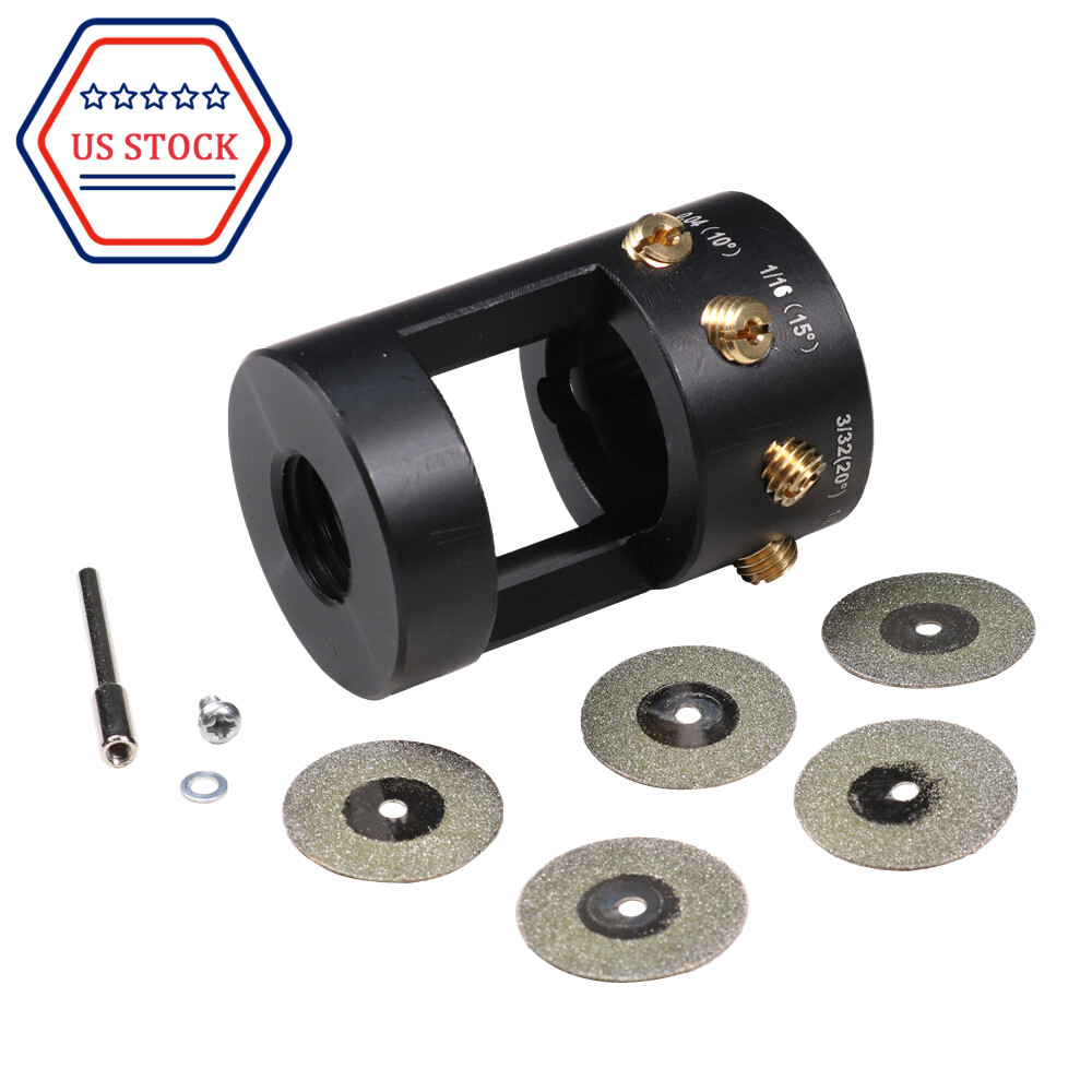 Tungsten Grinder W/ Sharpener Multi-Angle &Offsets Head Tool Fit For TIG Welding