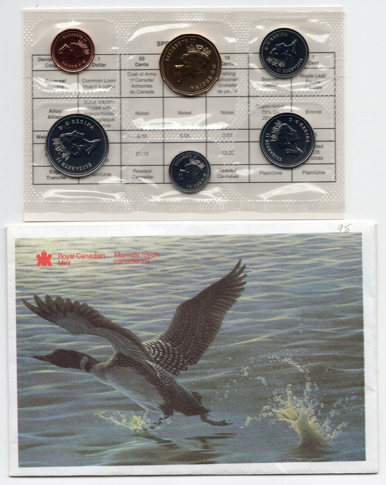 1995 Canada PL Uncirculated Proof Like Coin Set