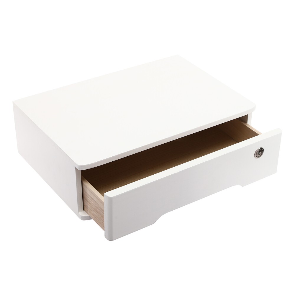 Desktop Storage Organizer With Lockable Drawer Home Office, Desktop Storage Box