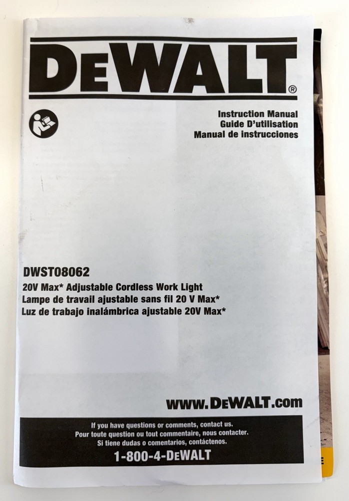 DeWalt Tough System 2.0 Cordless LED Adjustable Work Light Tool Only DWST08062