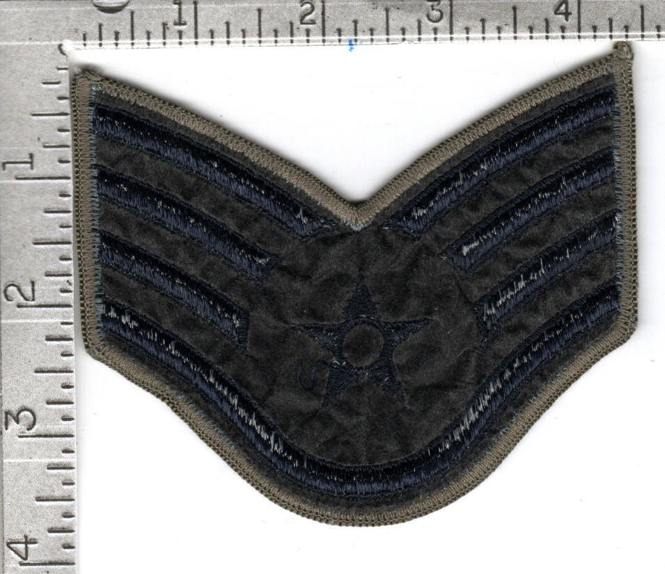 USAF patch chevrons (circa 2011-2021) one Staff Sergeant ABU Chevron
