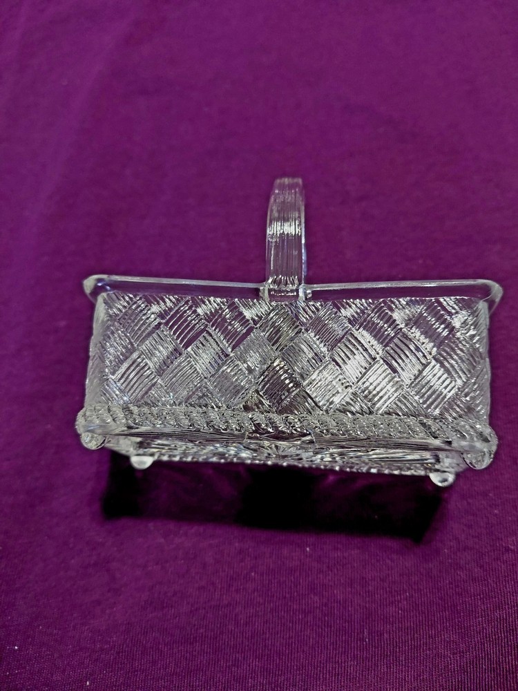 Vintage Double Salt Cellar - Footed With Handle