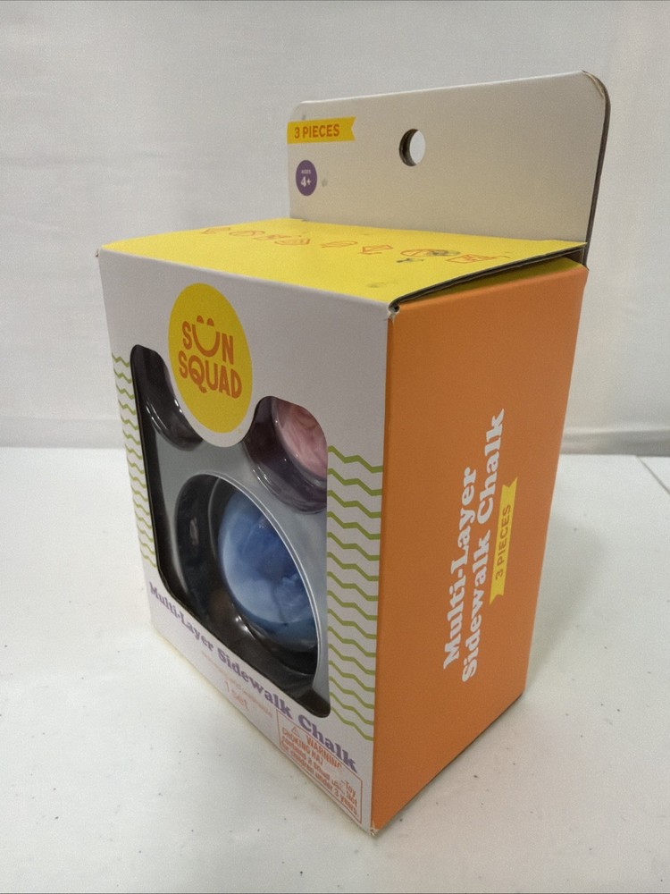 SUN SQUAD Multi-Layer Sidewalk Chalk - Great Summer Fun !!!