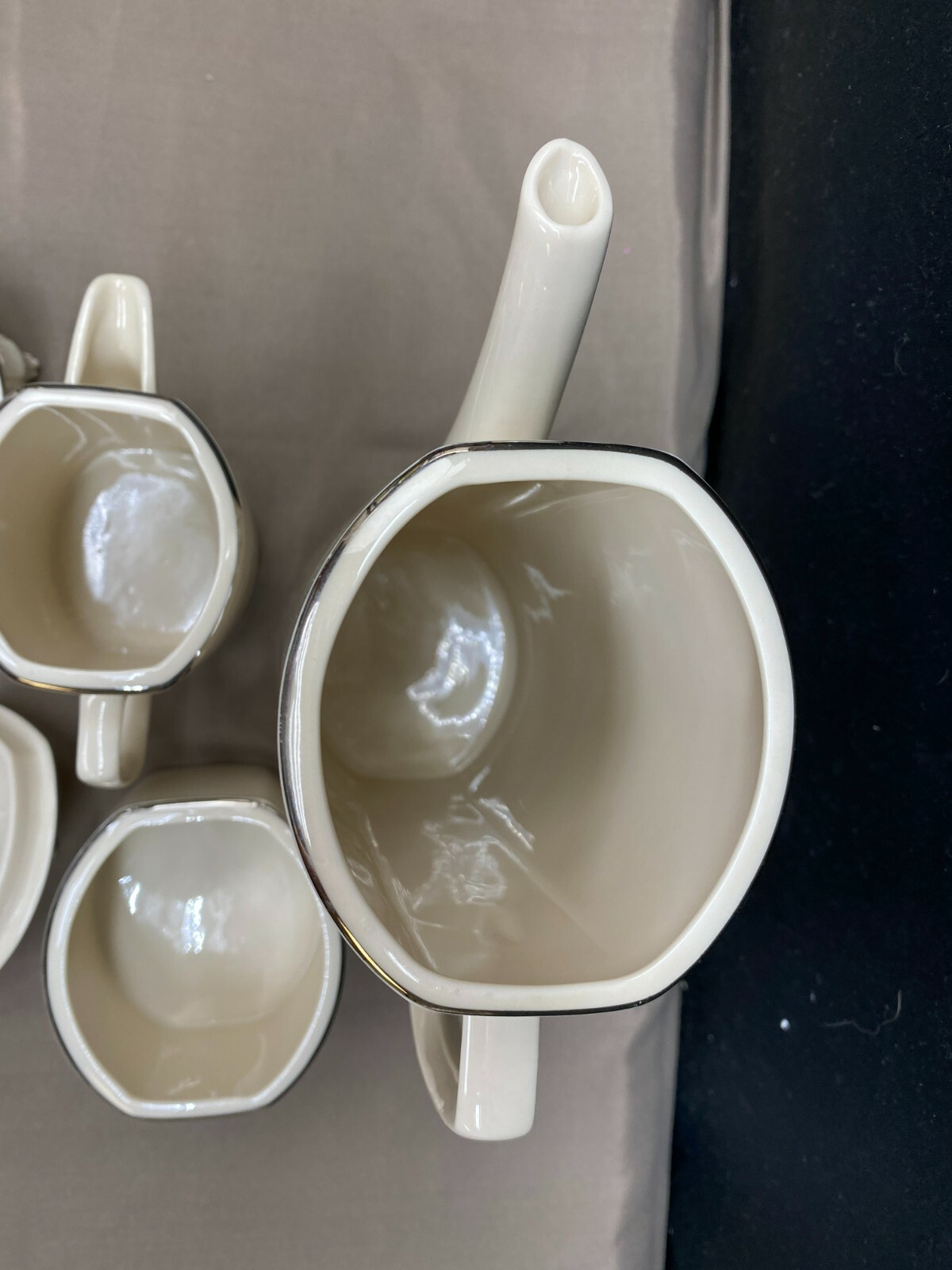 Franciscan "CONSTANTINE" Masterpiece ~ USA ~ 5 Cup Coffee Pot, Creamer, Sugar