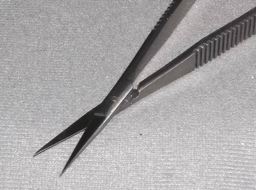 Miltex Micro Spring Scissors 18-1510 Length 4.5" Straight Sharp Tips Pristine EX