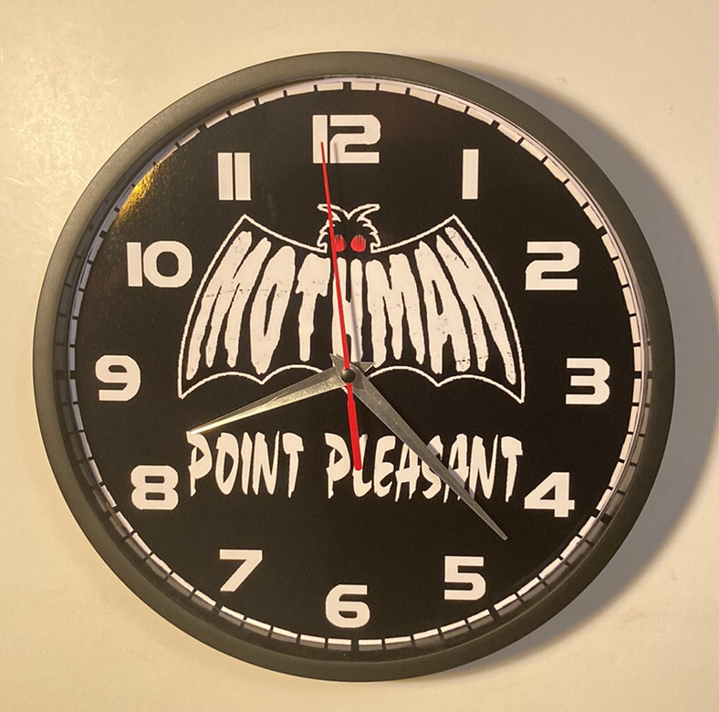 Mothman Point Pleasant Battery Operated Wall Clock