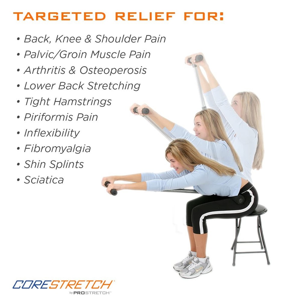 CoreStretch, Adjustable Upper and Lower Back Stretcher, Physical Therapy Tool...