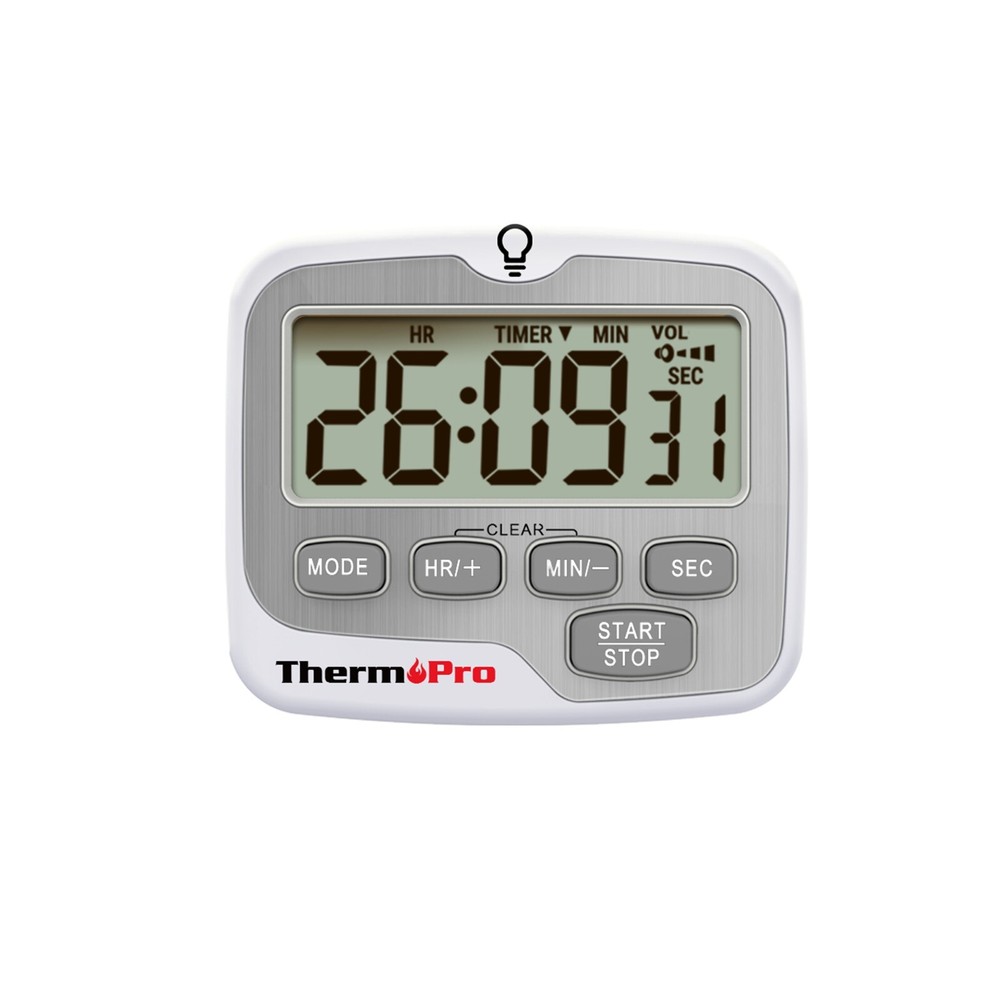 ThermoPro TM01 Digital Kitchen Timer with Backlight Countdown Count Up Timer LCD