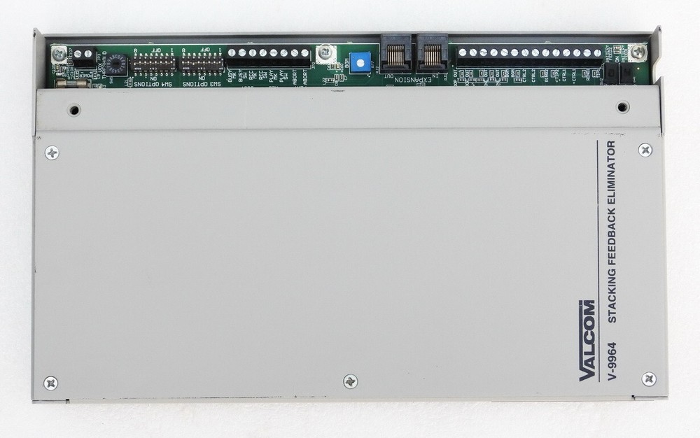 VALCOM V-9964 STACKING DIGITAL FEEDBACK ELIMINATOR / MESSAGE STACKER