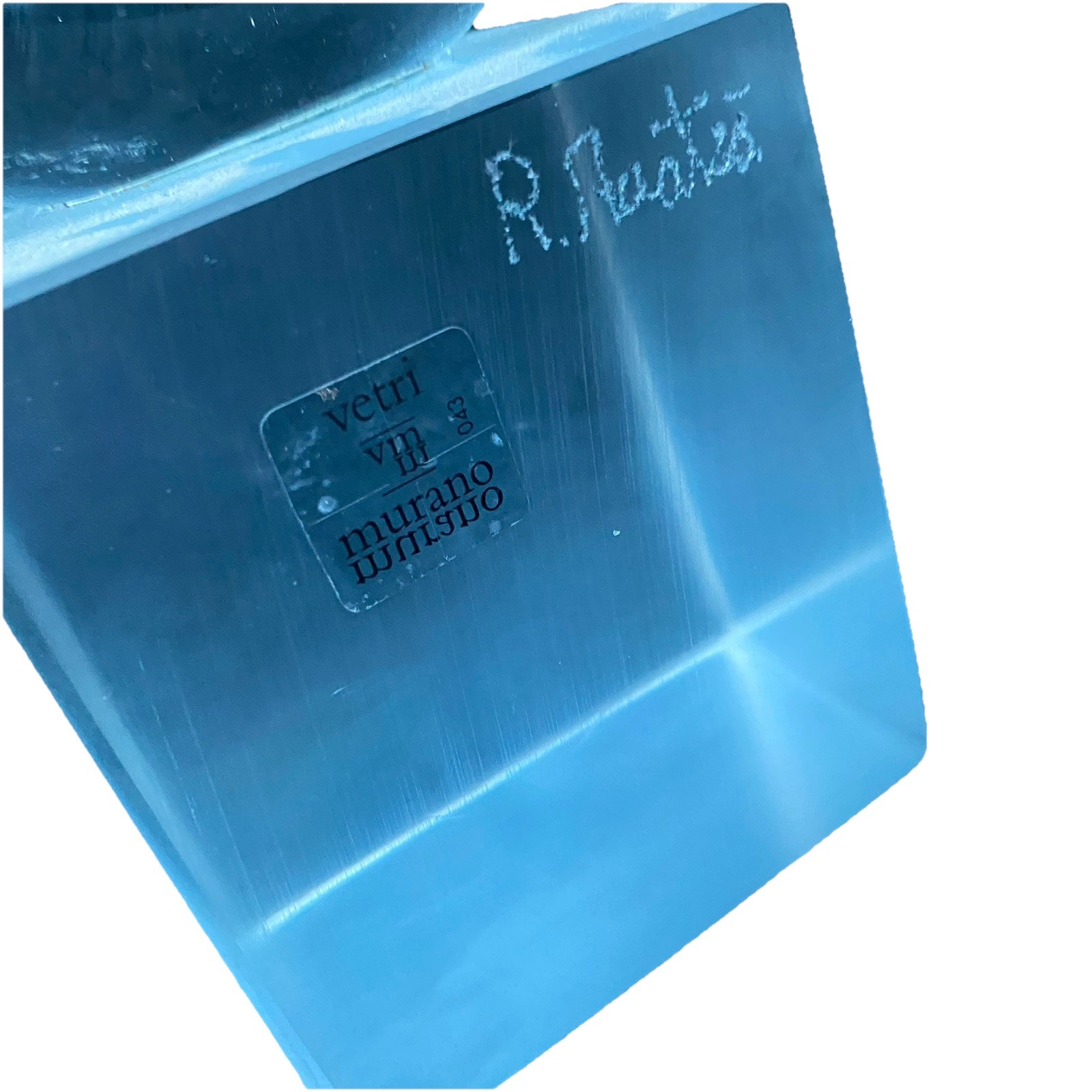 RENATO ANATRA for VETRI MURANO Art Glass Love Knot Spiral Sculpture SIGNED