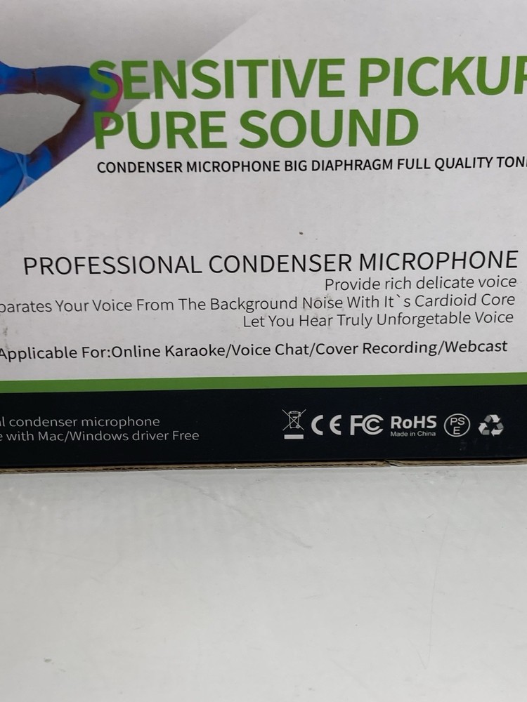 Sensitive Pickup Professional Condenser Microphone For Mac Or Windows