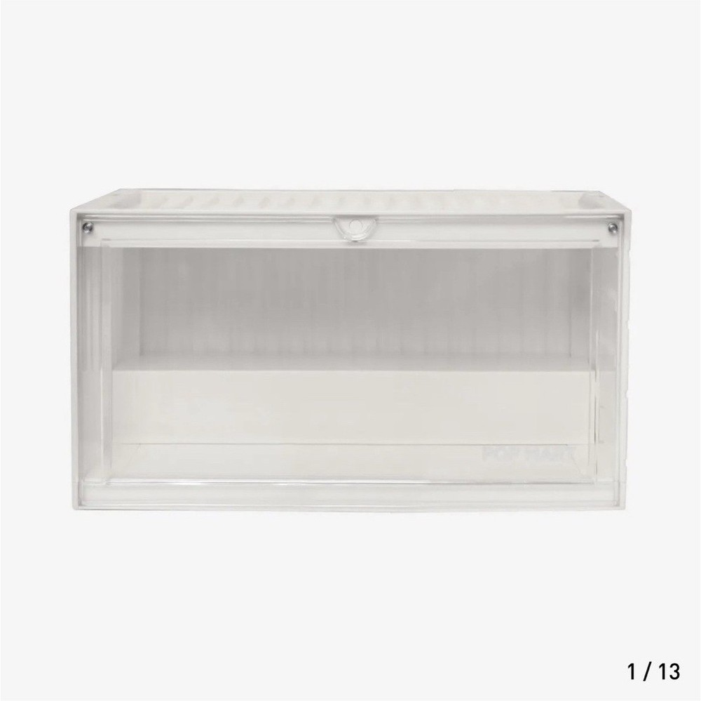 POP MART Luminous Display Container Acrylic Stackable White Yellow Pink Clear