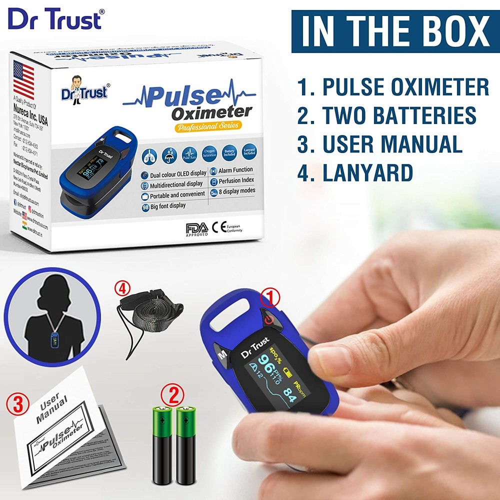 Dr Trust Professional Series Finger Tip Pulse Oximeter