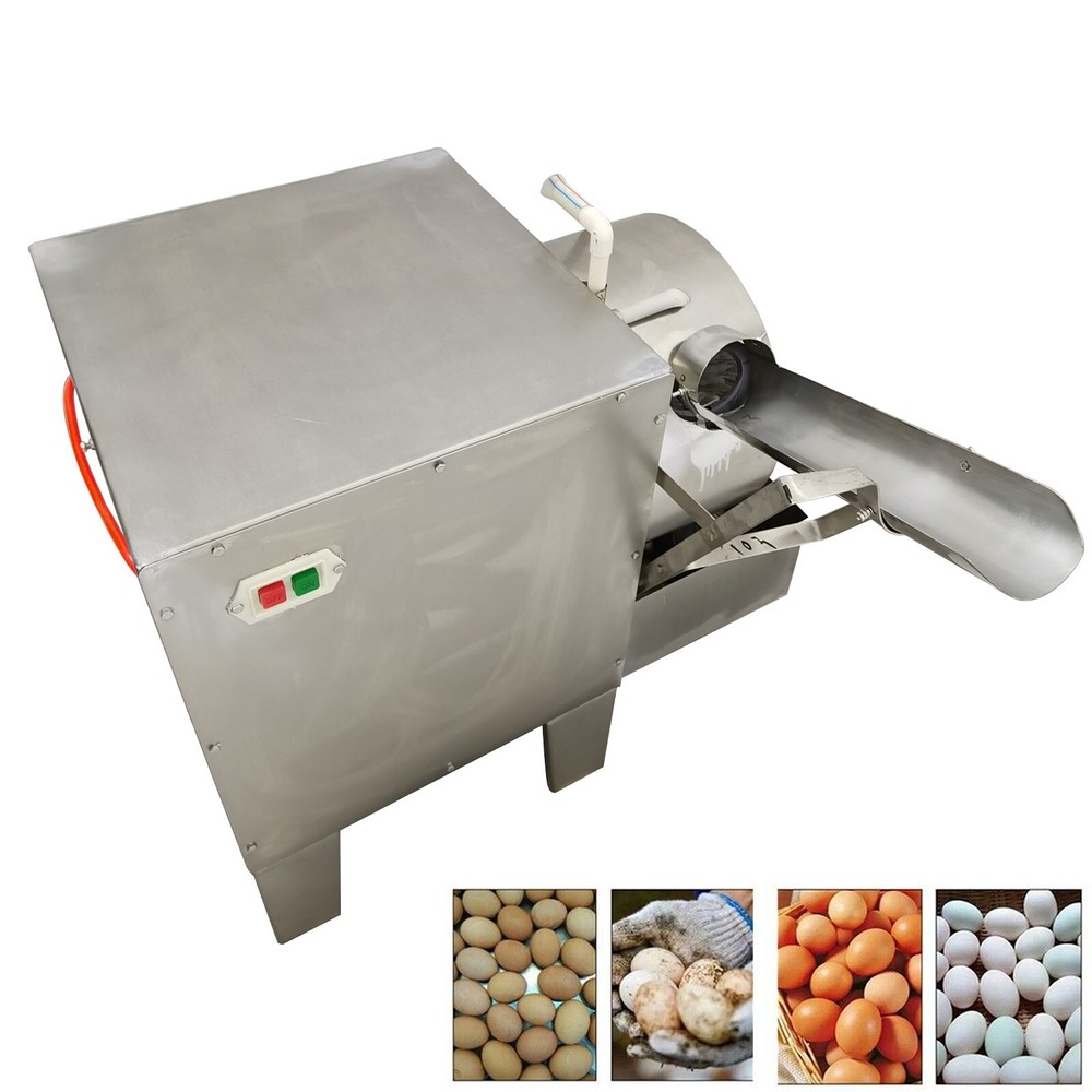 Single Row Electric Egg Shell Washer Cleaner Auto Egg Surface Washing Machine