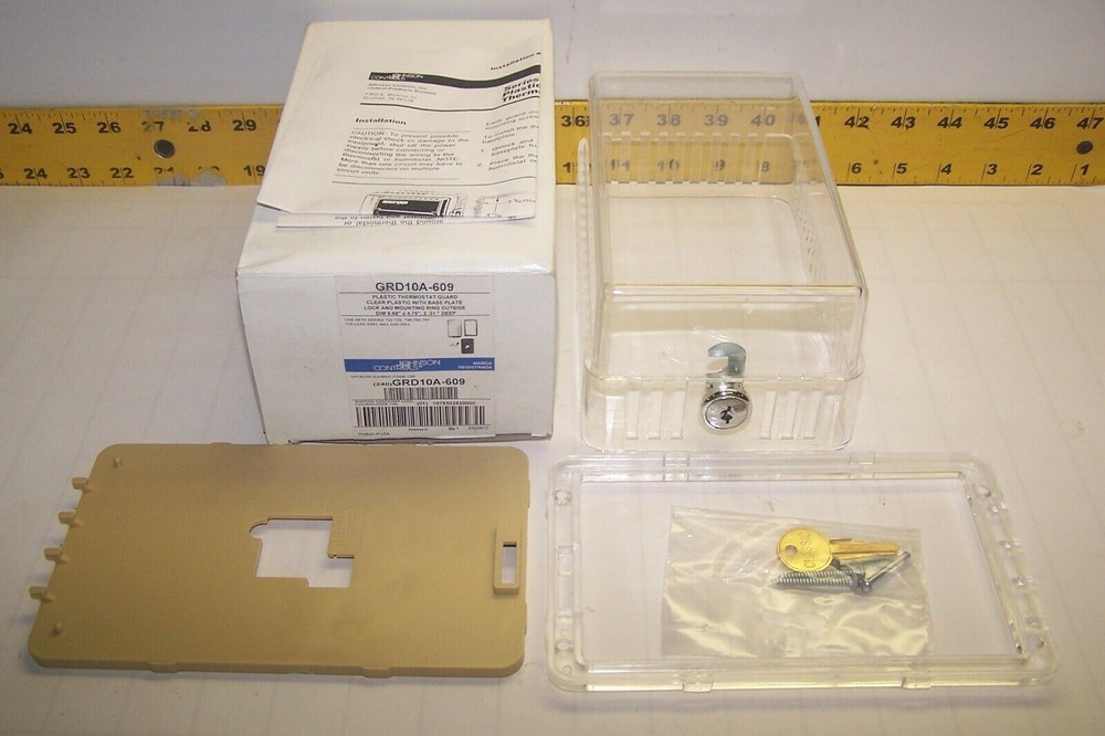NEW JOHNSON CONTROLS PLASTIC THERMOSTAT GUARD  GRD10A-609