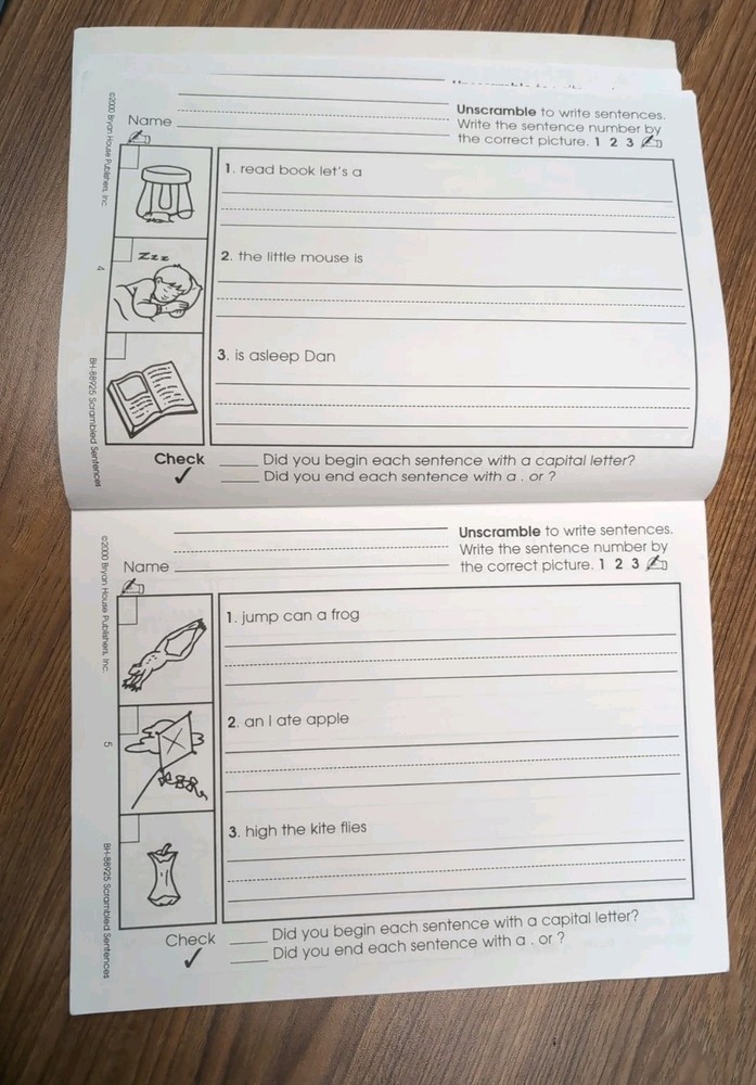 Scrambled Sentences Bryan House For Grades 1-2