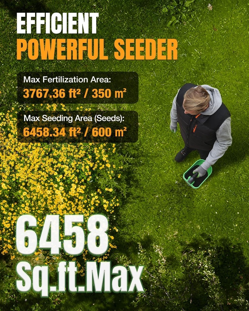 WORKPROX 7.2V Electric Pruning Shears and Battery Powered Fertilizer Spreader