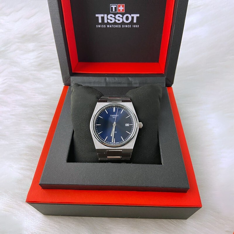 Men Tissot Classic PRX/316L Blue Stainless Steel Watch T137.410.11.041.00 (40mm)