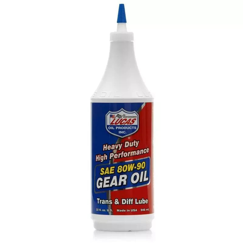 2x Lucas Oil 10043 SAE 80W-90 Heavy Duty Gear Oil Trans Diff Lube 1 Quart 2-Pack