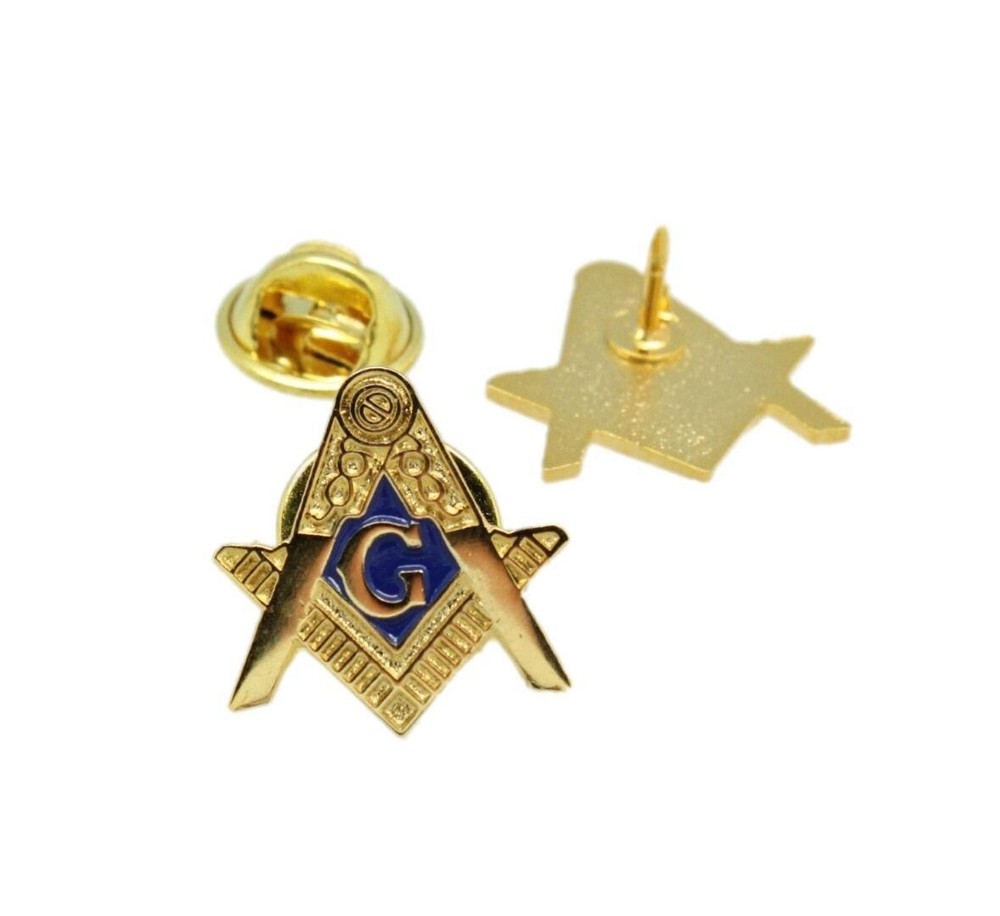 Square & Compasses Masonic Freemason Lapel Pin 3/4''