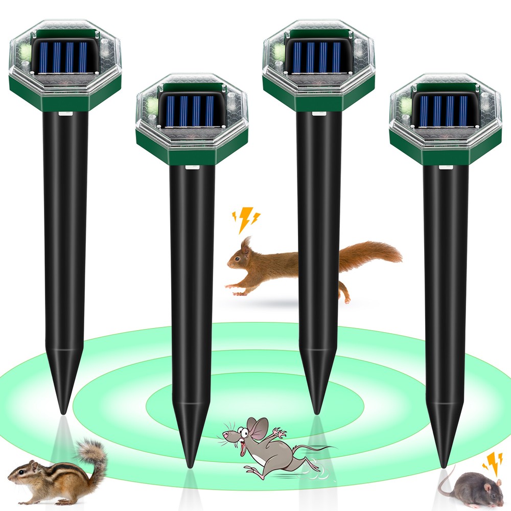 4 Pack Solar energy mousetrap octagonal model New