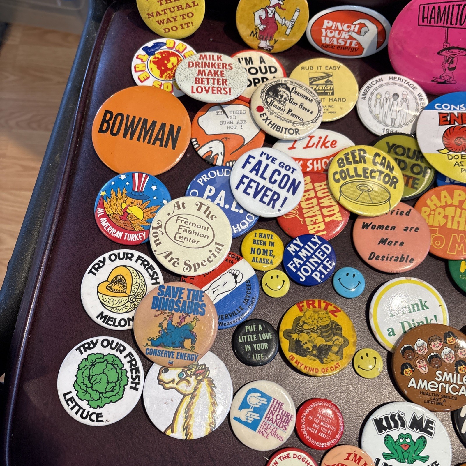 60 Plus Miscellaneous Pin Backs Pins and Pins
