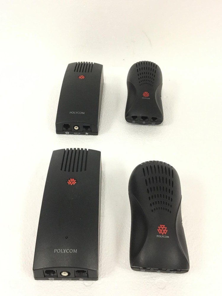 4x POLYCOM AVAYA 2301-06415-601 E Interface Module w/Wall Module 220116020-601 F