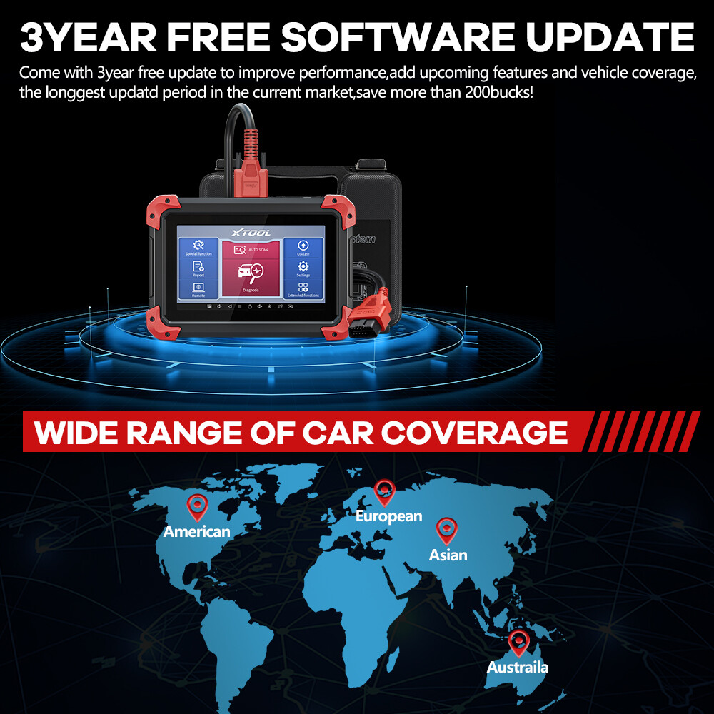 XTOOL USED D7 Auto All System Diagnostic Bidirectional Key Programming Scanner