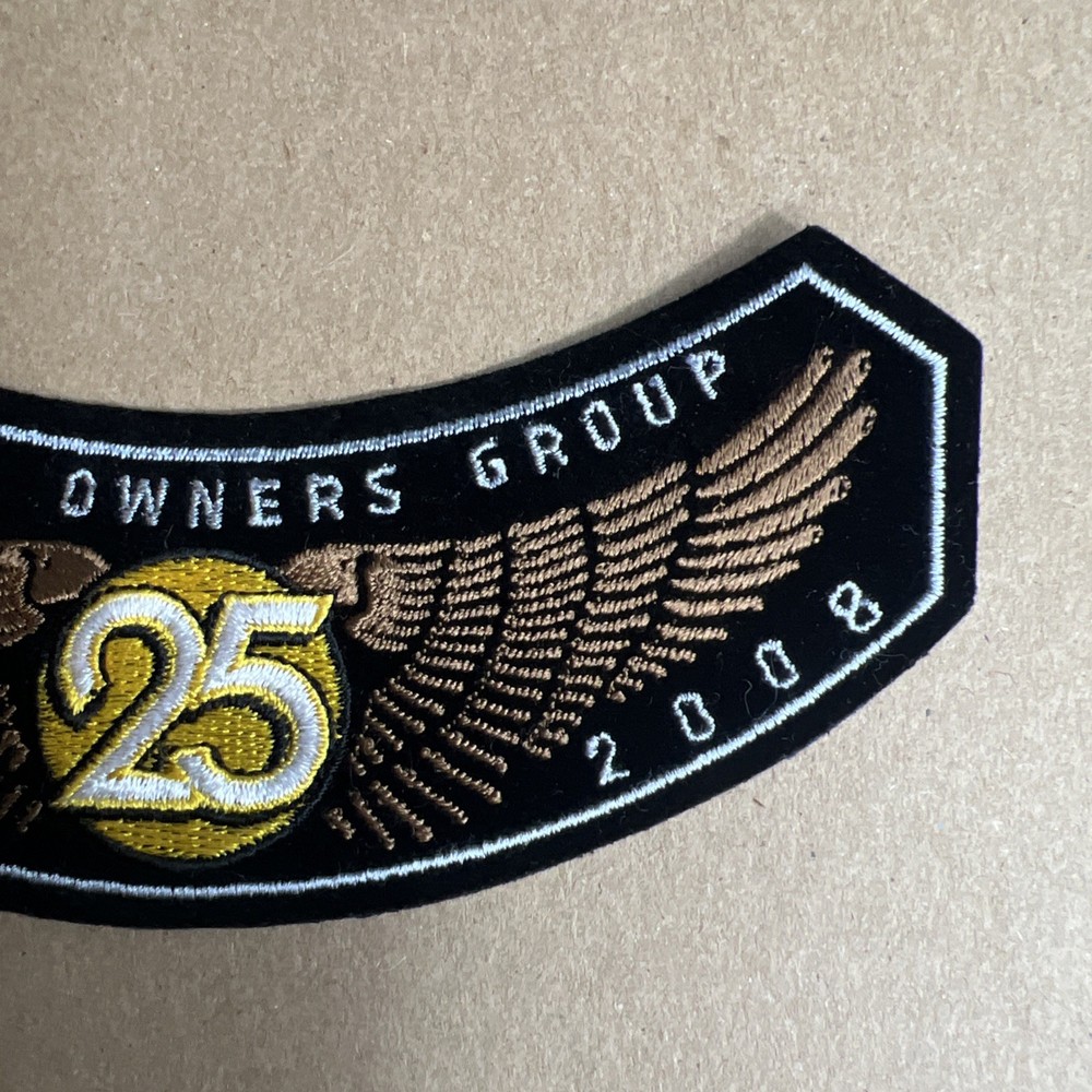 Harley Owners Group HOG 25 Year Member Rocker Jacket Patch