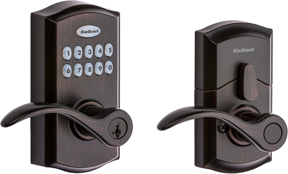 Kwikset SmartCode 955 Pembroke Light Commercial 10Button Keypad Electronic Lever