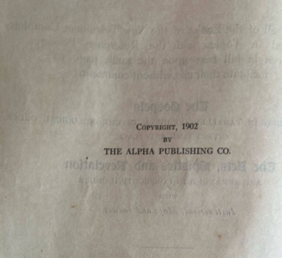1902 Reference Passage Bible New Testament Alpha Publishing Black Leather